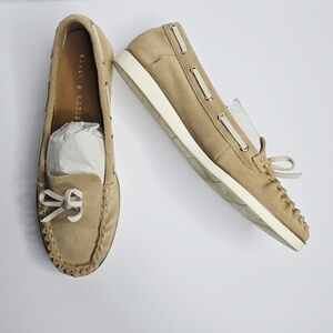 Kelly & Katie "Tiewiel" Tan Moccasin Style Boat Shoe Size 6.5